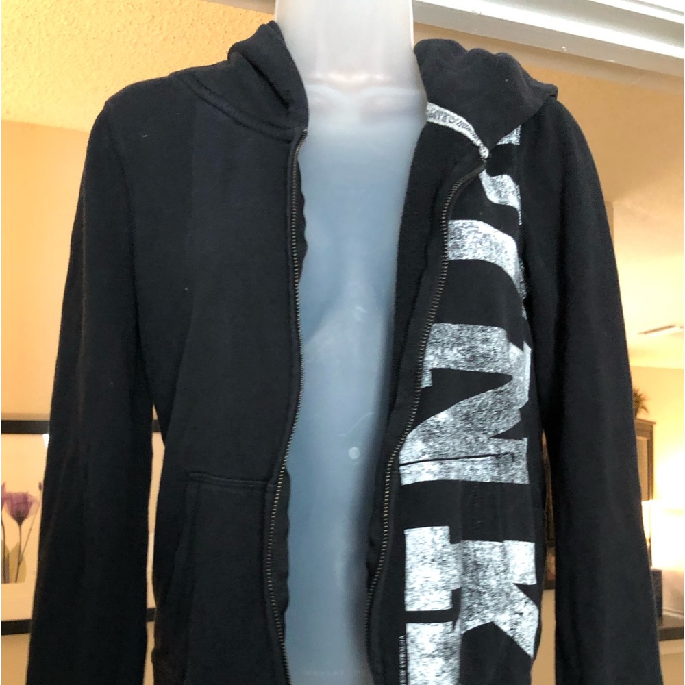 Pink brand hoodie. Size large.  Cord on the hoodie is missing.
